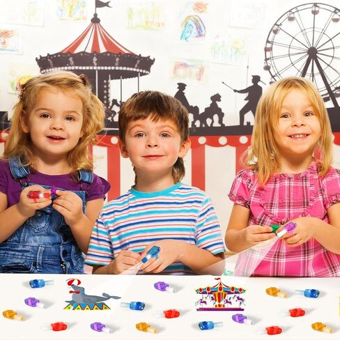 36Pcs Carnival LED Finger Lights Circus Party Favors Glow in the Dark Light Up Finger Lights Carnival Themed Toys Bulk for Halloween Birthday Party Goodie Bag Stuffer Birthday Gifts Classroom Prize in Saudi Arabia