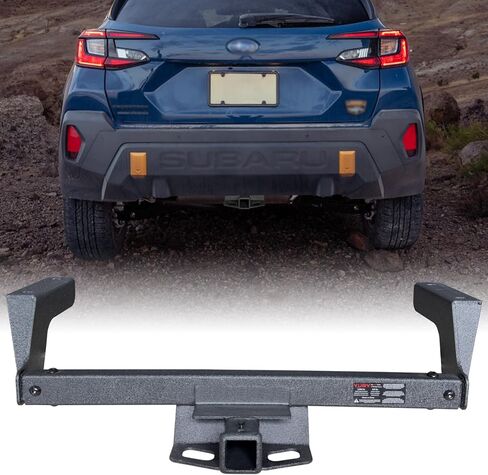 for 2018-2024 Subaru Crosstrek Steel Class 3 Trailer Hitch 2" Rear Tow Receiver（Black Texture） in Saudi Arabia