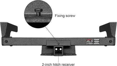 for 2018-2024 Subaru Crosstrek Steel Class 3 Trailer Hitch 2" Rear Tow Receiver（Black Texture） in Saudi Arabia