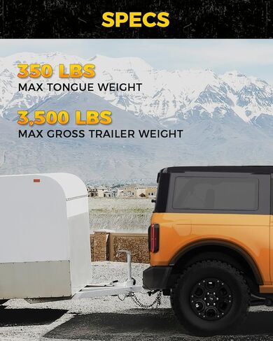 طقم استقبال وصلة المقطورة الخلفية Xprite متوافق مع موديلات 2021-2026 Ford Bronco 2 باب و4 أبواب (باستثناء Bronco Sport) جهاز استقبال وصلة جر مصد خلفي 2 بوصة مع غطاء in Kuwait