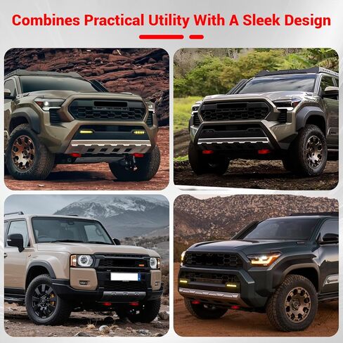 Tow Hooks for Tacoma 2024-2026/4Runner 2025-2026/Land Cruiser 250 2024-2025, Car Tow Hooks Compatible with Toyota Tacoma/4Runner/Land Cruiser 250 Accessories, T6061 Aluminum Alloy in Saudi Arabia