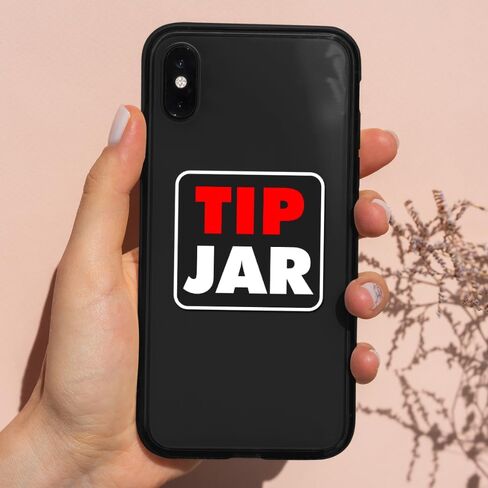 Tips are Appreciated Sticker for Tip Jar Bartenders, Musicians, Restaurants, Bars, Feeling Tipsy Decal - Money Container, Bucket Decor Stickers 3 Inches in Saudi Arabia