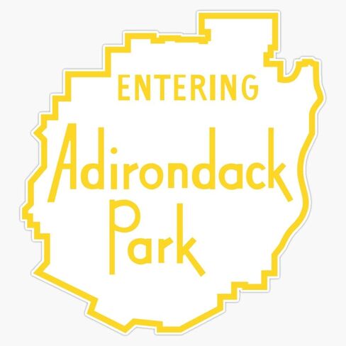 Entering Adirondack Park Sign - Adirondack Mountains Vinyl Decal Sticker Car Waterproof Car Decal Bumper Sticker 5- in Saudi Arabia