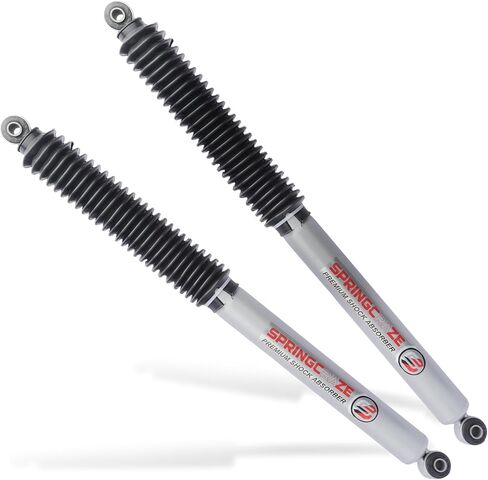 SPRINGCRAE 0-3" Rear Shock Absorbers for Ram 1500 2009-2018 4WD (Red),With Black Dust Cover in Saudi Arabia