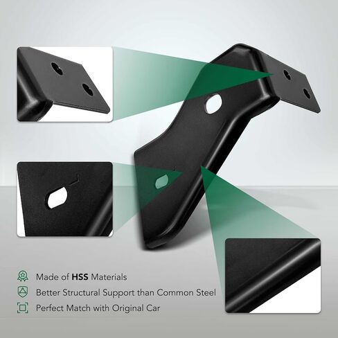 YHTAUTO Front Left Driver Outer Side Bumper Support Compatible with Nissan Frontier 2005-2019 Pickup, with Chrome Bumper, HSS Bumper Bracket in Kuwait