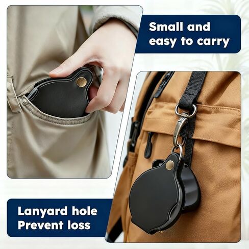 20X Pocket Magnifier, Portable Pocket Magnifying Glass, Rotating Folding HD Mini for Reading Student Pocket Magnifier in Saudi Arabia