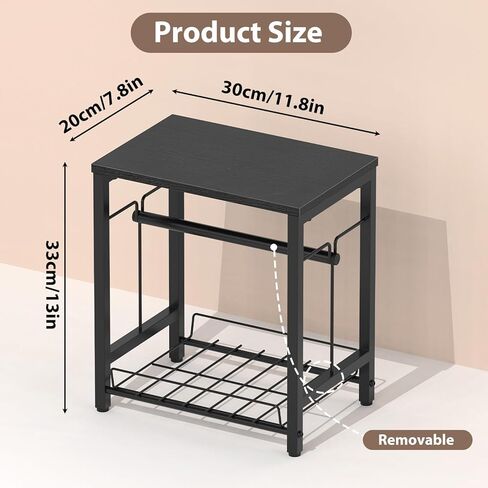NANANARDOSO Label Holder for Thermal Printer with Basket,Wooden Label Holder for Shipping Label Printer,Sticker Roll Holder for Home, Office Small Business,White in Saudi Arabia