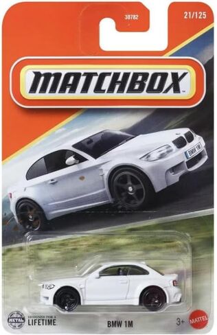 علبة الثقاب BMW 1M [أبيض] 21/125، مقياس 1:64 لعبة مركبة مصبوبة in Kuwait