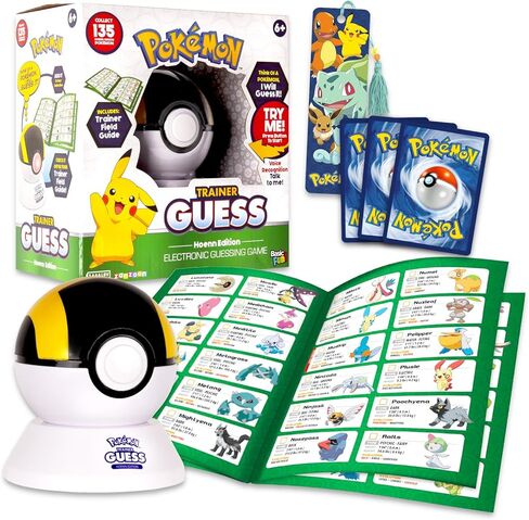لعبة Pokemon Trainer Guess إصدار Hoenn - حزمة مع لعبة التخمين الإلكترونية، تحدث إلى إشارة Poke Ball Plus الخاصة بك، وبطاقات التداول | لعبة البوكيمون التخمين in Kuwait