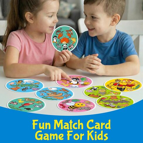 لعبة Edulok Match Game لعبة بطاقة الذاكرة السريعة، لعبة الرياضيات الممتعة لتعلم الرياضيات، بطاقات ردود الفعل السريعة ألعاب أكوام طاولة الحيوانات، ألعاب عائلية للإدراك البصري، مستلزمات المدرسة المنزلية في الفصول الدراسية لمرحلة ما قبل المدرسة in Kuwait