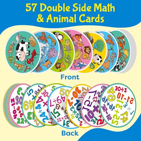 لعبة Edulok Match Game لعبة بطاقة الذاكرة السريعة، لعبة الرياضيات الممتعة لتعلم الرياضيات، بطاقات ردود الفعل السريعة ألعاب أكوام طاولة الحيوانات، ألعاب عائلية للإدراك البصري، مستلزمات المدرسة المنزلية في الفصول الدراسية لمرحلة ما قبل المدرسة in Kuwait