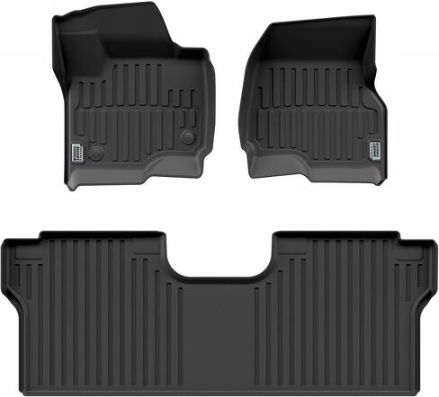Smart Choice Car Floor Mats Custom fit for 2017-2026 Ford Super Duty - Made in USA - Black - Full Set 1st & 2nd Row in Saudi Arabia