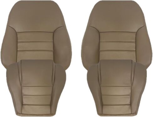 Compatible with 1994 1995 1996 1997 1998 Ford Mustang Synthetic Leather Seat Cover Replacement (Tan (Beige), Driver Bottom) in Saudi Arabia