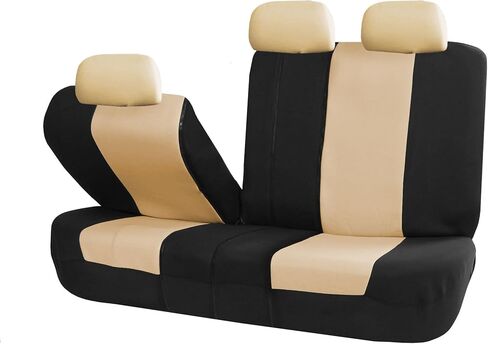 FH Group All-Purpose Built-in Seatbelt Seat Covers Full Set – Universal Fit for Cars Trucks & SUVs Beige in Kuwait