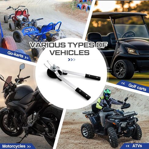 Racing Kart Tire Changing Tong Fits 5" Diameter Rims Kart Tire Changing Tong Quickly & Easily Removes Go Karts Tyres Heavy Duty Metal Material Dual Tongs Design for Workshop Race Track in Saudi Arabia