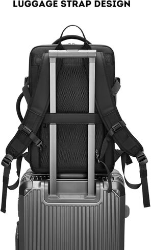 Vacuum Seal Travel Backpack 60L Expandable Air Compression System, Water Resistant Airline Approved Carry-On Suitcase Luggage, Black - Vacuum Pump Included in Saudi Arabia