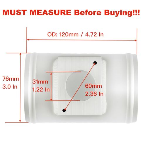 3.0 Inch (76mm) Aluminum MAF Mass Air Flow Sensor Adapter Intake Meter Mount for Mitsubishi Performance Cars SUV in Saudi Arabia