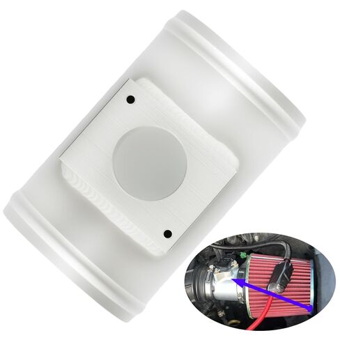 3.0 Inch (76mm) Aluminum MAF Mass Air Flow Sensor Adapter Intake Meter Mount for Mitsubishi Performance Cars SUV in Saudi Arabia
