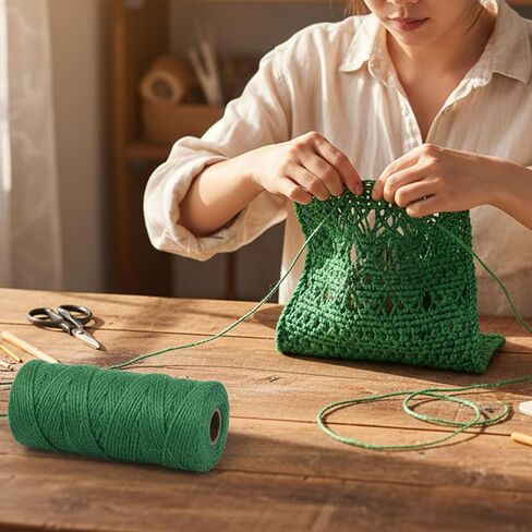 بكرة حرفية من حبل القنب المضفر لمشروعات DIY شماعات المجوهرات حزمة ديكور المنزل للأم والزوجة قطعة واحدة (أبيض فاتح) in Kuwait