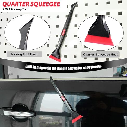 EHDIS Window Tint Tools Kit Professional Window Tint Squeegee Set with 8 Inch Silicone Squeegee,Mini Quarter Squeegee,Triangle Contour Tint Squeegee for Windshield & Rear Glass Tinting and Cleaning in Kuwait