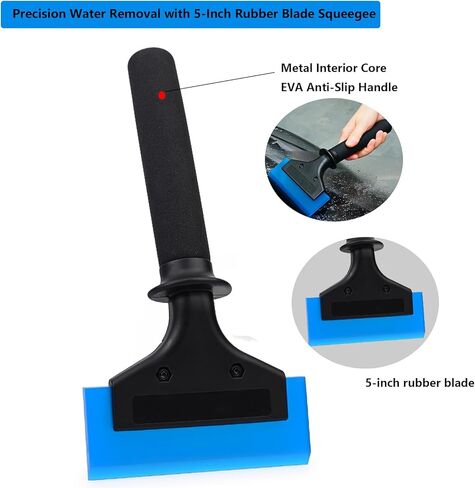 EHDIS Window Tint Tools Kit Professional Window Tint Squeegee Set with 8 Inch Silicone Squeegee,Mini Quarter Squeegee,Triangle Contour Tint Squeegee for Windshield & Rear Glass Tinting and Cleaning in Kuwait
