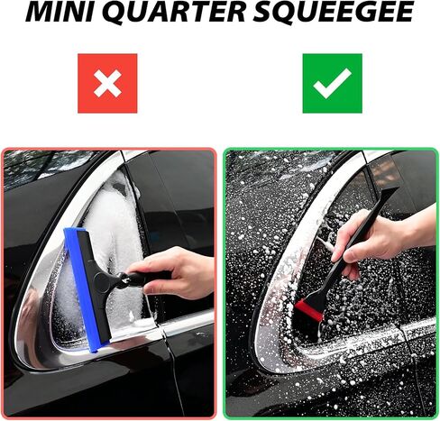 EHDIS Window Tint Tools Kit Professional Window Tint Squeegee Set with 8 Inch Silicone Squeegee,Mini Quarter Squeegee,Triangle Contour Tint Squeegee for Windshield & Rear Glass Tinting and Cleaning in Kuwait
