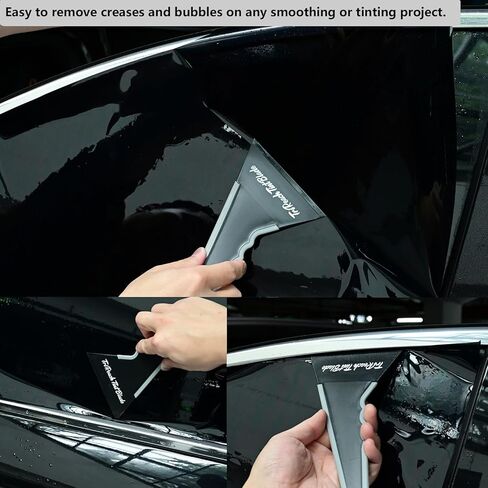 EHDIS Window Tint Tools Kit Professional Window Tint Squeegee Set with 8 Inch Silicone Squeegee,Mini Quarter Squeegee,Triangle Contour Tint Squeegee for Windshield & Rear Glass Tinting and Cleaning in Kuwait