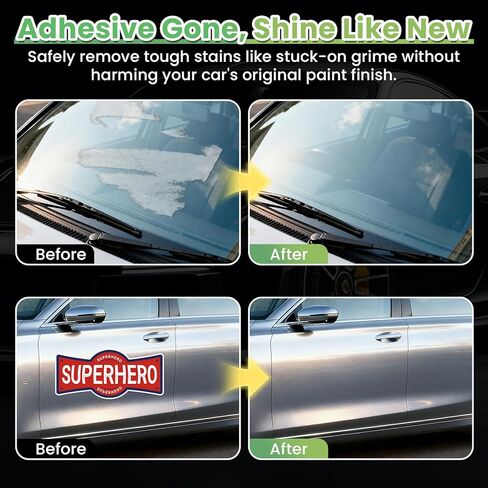 Adhesive Remover Spray for Cars – Paint Safe Formula Removes Glue, Stickers, Labels, Tape Residue, Gum & Tar, Streak-Free Cleaner for Painted, Metal, Plastic & Glass Surfaces, 100ml in Saudi Arabia