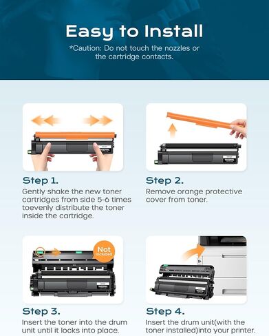 Compatible TN229XL Toner Cartridges High Yield Replacement for Brother TN229XL TN 229XL for MFC-L3780CDW MFC-L3720CDW HL-L3280CDW HL-L3220CDW HL-L3300CDW HL-L3295CDW Printers (4 Pack, B/C/M/Y) in Kuwait