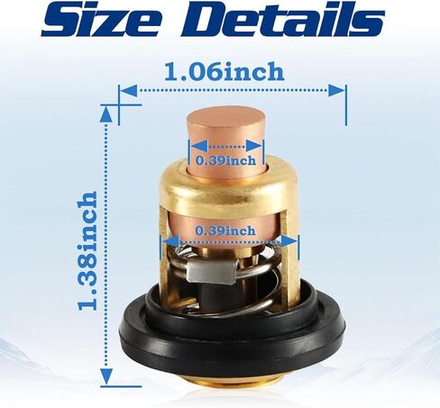 5005440 Thermostat with Gasket replacement for Johnson Evinrude Outboard Motors Boat 5-235 HP 60°C 140°F replaces 8330720 777260 0377148 in Saudi Arabia