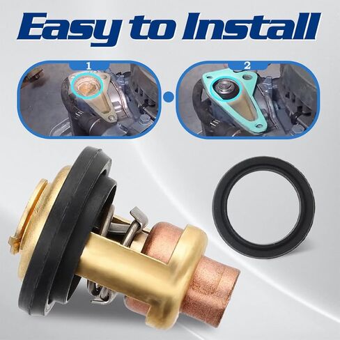 5005440 Thermostat with Gasket replacement for Johnson Evinrude Outboard Motors Boat 5-235 HP 60°C 140°F replaces 8330720 777260 0377148 in Saudi Arabia