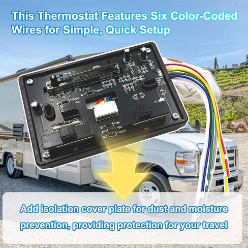 Upgraded 7330F3852 RV air Conditioning Thermostat Single Stage Heating/Cooling Control Compatible with Coleman Mach 3，3 Plus，Mach 8，8 Polar Cub，Mach 15，1 Power Saver，III Power Saver，Roughneck Series in Saudi Arabia