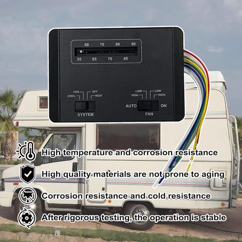 Upgraded 7330F3852 RV air Conditioning Thermostat Single Stage Heating/Cooling Control Compatible with Coleman Mach 3，3 Plus，Mach 8，8 Polar Cub，Mach 15，1 Power Saver，III Power Saver，Roughneck Series in Saudi Arabia