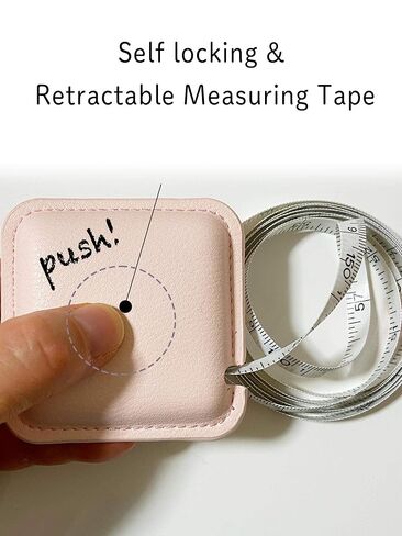 Tape Measure for Body Measuring, 79Inch/2Meters Retractable Measuring Tape for Body Fabric Sewing,Measurements Dual Sided (Square,1 Pack)(Lavender) in Saudi Arabia