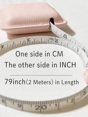 Tape Measure for Body Measuring, 79Inch/2Meters Retractable Measuring Tape for Body Fabric Sewing,Measurements Dual Sided (Square,1 Pack)(Lavender) in Saudi Arabia