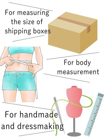 Tape Measure for Body Measuring, 79Inch/2Meters Retractable Measuring Tape for Body Fabric Sewing,Measurements Dual Sided (Square,1 Pack)(Lavender) in Saudi Arabia