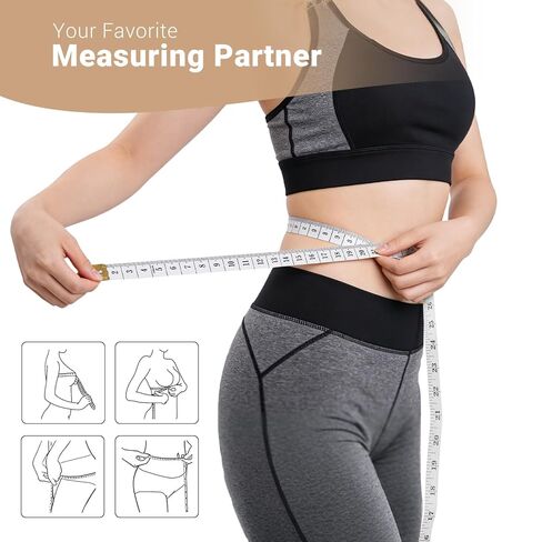 Pack of 3 Flexible Tape Measure,Soft Measuring Tape for Body, Body Sewing Flexible Ruler for Weight Loss Measurement,Tailor Craft Ruler 150 cm/60 inch in Saudi Arabia