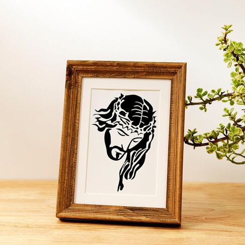 2pcs A4 Size Reusable Christians Religious Jesus Christ Painting Stencil Easter Christmas Holidays Decorate for DIY Art Craft Drawing Spraying on Wall Fabric Cloth Bag Every Surfaces in Kuwait