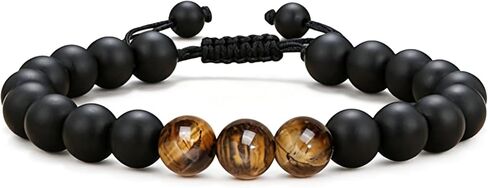 Father's Day Jewelry from Daughter,To My Dad Bracelet Birthday Jewelry for Dad Handmade Adjustable Bead Bracelet with Warm Message Card for Father Son Men Boys (Dear Dad) in Saudi Arabia