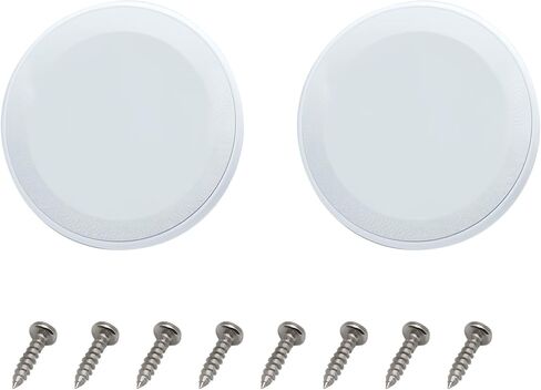 2pcs Round Ceiling Speaker Grill Covers for 8 Inch Speaker with Screws(White) in Saudi Arabia