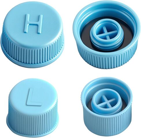 2PCS Car AC Valve Caps, R134a AC Low & High Pressure Port Covers, Leakproof Valve Cap Universal Fit for Most Vehicles, Durable Replacement for Air Conditioner Charging Port Protection (2PCS) in Saudi Arabia