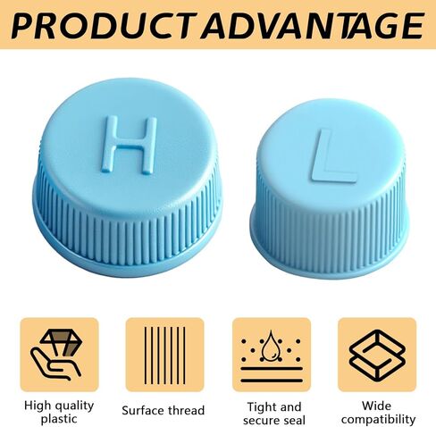 2PCS Car AC Valve Caps, R134a AC Low & High Pressure Port Covers, Leakproof Valve Cap Universal Fit for Most Vehicles, Durable Replacement for Air Conditioner Charging Port Protection (2PCS) in Saudi Arabia