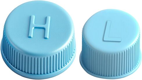 2PCS Car AC Valve Caps, R134a AC Low & High Pressure Port Covers, Leakproof Valve Cap Universal Fit for Most Vehicles, Durable Replacement for Air Conditioner Charging Port Protection (2PCS) in Saudi Arabia