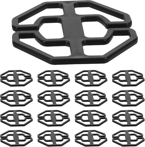 30pcs Car Seat Cover Fastening Plastic Plum Plate Clips Anti-Slip Seat Holders Headrest Pad Replacement Black in Kuwait