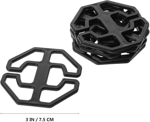 30pcs Car Seat Cover Fastening Plastic Plum Plate Clips Anti-Slip Seat Holders Headrest Pad Replacement Black in Kuwait