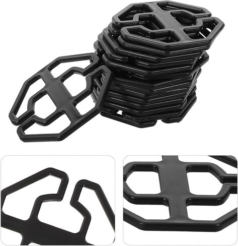 30pcs Car Seat Cover Fastening Plastic Plum Plate Clips Anti-Slip Seat Holders Headrest Pad Replacement Black in Kuwait