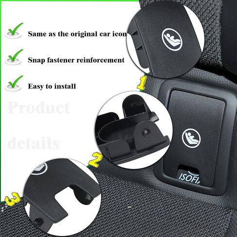 Compatible with Mazda CX-30 Child Seat Anchor Cover,ISOFIX Cover Rear Seat Anchor Cover Replacement for Mazda CX-30 2020-2025 in Saudi Arabia