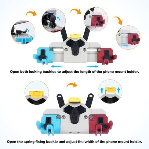 CFMOTO 450SS 400 Special Motorcycle Phone Mount with Vibration Dampener,Heavy Duty Phone Holder for Motorcycle,Anti Slip, Anti Shake, Anti-Theft,Adjustable for 5.4-8.3'' Smartphone in Saudi Arabia