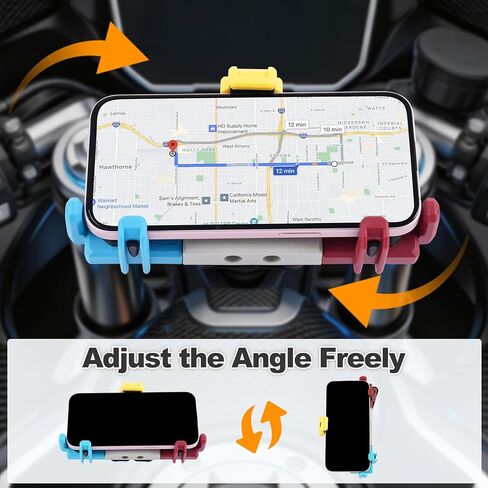 CFMOTO 450SS 400 Special Motorcycle Phone Mount with Vibration Dampener,Heavy Duty Phone Holder for Motorcycle,Anti Slip, Anti Shake, Anti-Theft,Adjustable for 5.4-8.3'' Smartphone in Saudi Arabia