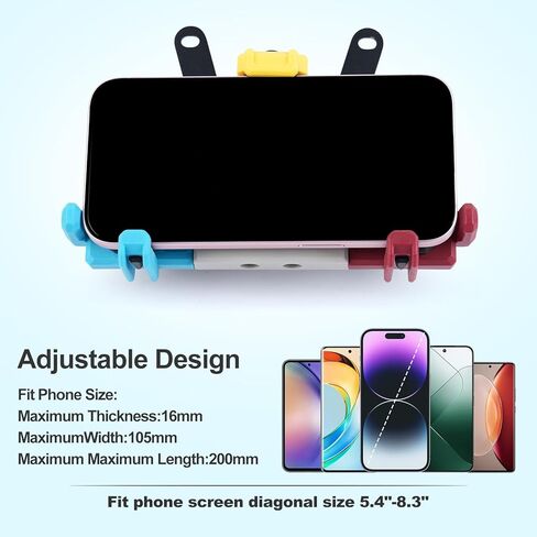 CFMOTO 450SS 400 Special Motorcycle Phone Mount with Vibration Dampener,Heavy Duty Phone Holder for Motorcycle,Anti Slip, Anti Shake, Anti-Theft,Adjustable for 5.4-8.3'' Smartphone in Saudi Arabia